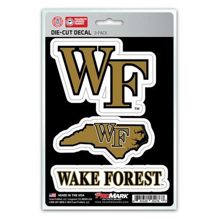 PROMARK Wake Forest Decal, 3PK DST3U076